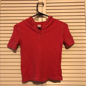 Circo Waffle Knit Hoodie Top M 7/8